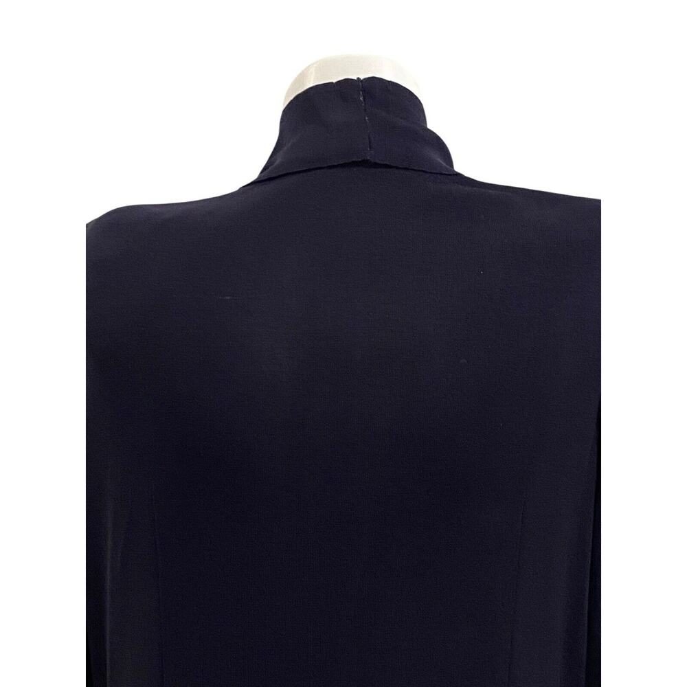 Exclusively Misook Blue Solid Belted Sweater Card… - image 7